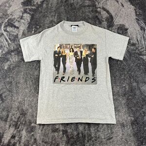 Vtg NBC Experience Friends Promo Embroidered T-Shirt Made In USA S Gray